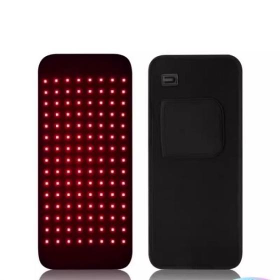 120 LED Red Light Therapy Pad with Infrared Heat and Vibration for Shoulder & Leg Comfort Adjustable Intensity 20W