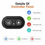 60 LED Red Light Therapy Belt, USB Rechargeable Body Care Wrap, Portable Home Office Back Support, 10W