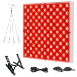 45W Red Light Therapy Lamp for Face, Dimmable LED Panel with Stand and Eye Mask, Home Salon Facial Refresh Device, Multi Region Plug