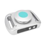 Portable Vibration Waist Massager with Cold Therapy, 2 to 4 Speeds Plug-In firming Belt for Home body care, Silver