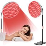 Floor Standing LED Light Therapy Panel 50W 660nm 850nm Near Infrared Red Lamp for Facial Refresh with Adjustable Arm