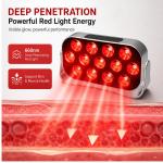 Led Light Therapy Device, Portable Red Light Beauty Panel, Touch Control Home Skincare Tool For Face And Body, 30W