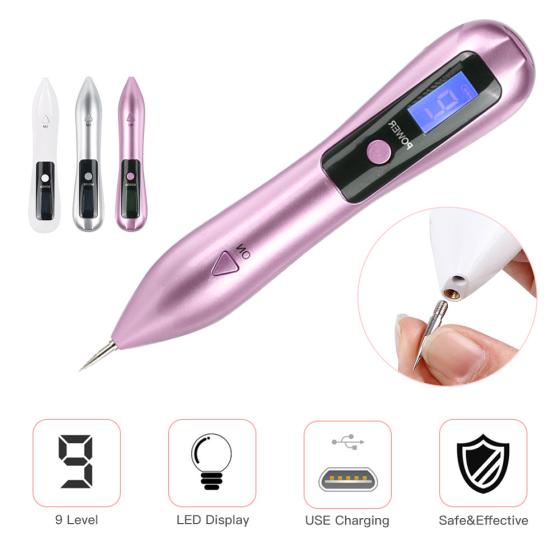 9 Level Adjustable Skin Care Pen, Portable Plasma Ion Technology for Home Use, USB Powered Facial Care Device