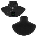 Wireless Heated Shoulder Brace with Red Light Therapy Far Infrared Heat and Massage for Neck Comfort 5000mAh Rechargeable Plush Wrap