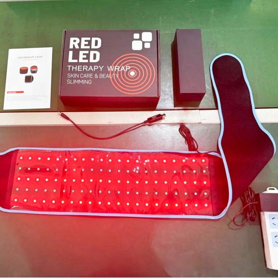 Red Light Therapy Belt, 105 LED Heating Massage Pad, Portable Home Use Waist Comfort, 16W Plug-in Power
