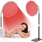 Floor Standing LED Light Therapy Panel 50W 660nm 850nm Near Infrared Red Lamp for Facial Refresh with Adjustable Arm