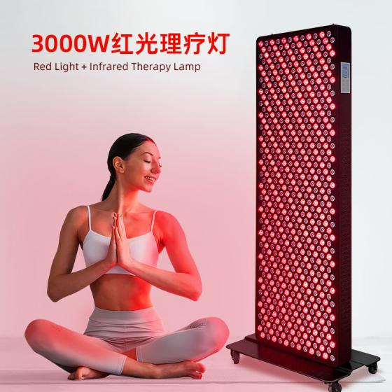 3000W Full Body Red Light Therapy Lamp Dual Band LED Panel for Muscle Comfort and Skin Care Home Spa with Stand
