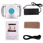 Portable Vibration Waist Massager with Cold Therapy, 2 to 4 Speeds Plug-In firming Belt for Home body care, Silver