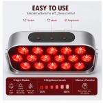 Led Light Therapy Device, Portable Red Light Beauty Panel, Touch Control Home Skincare Tool For Face And Body, 30W