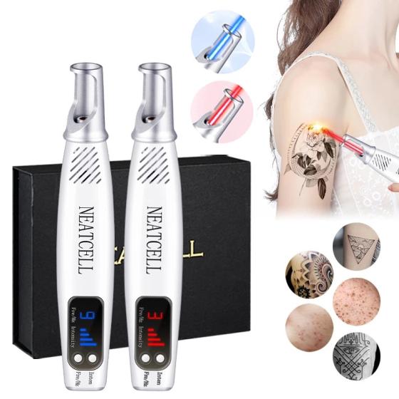 Portable Pico Laser Pen For Skin Care, Red Blue Light Home Beauty Device With US UK EU AU Plugs