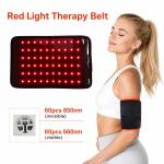 60 LED Red Light Therapy Belt, USB Rechargeable Body Care Wrap, Portable Home Office Back Support, 10W