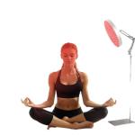 Floor Standing LED Light Therapy Panel 50W 660nm 850nm Near Infrared Red Lamp for Facial Refresh with Adjustable Arm