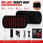 70 Led Red Light Therapy Belt With 5 Level Temp Control For Home joint comfort And Muscle Comfort 20W Portable Wearable Pad