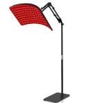 LED Light Therapy Panel 660nm 850nm Dual Wavelength Infrared Lamp with Adjustable Stand for Home Facial and Body Care 100-240V