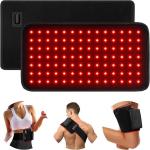 120 LED Red Light Therapy Pad with Infrared Heat and Vibration for Shoulder & Leg Comfort Adjustable Intensity 20W