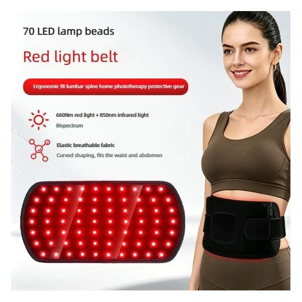 70 Led Red Light Therapy Belt With 5 Level Temp Control For Home joint comfort And Muscle Comfort 20W Portable Wearable Pad