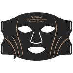 Liquid Silicone LED Face Mask with Multi-Color Light Therapy, Portable Home Facial Refresh Device, USB Rechargeable Remote Control