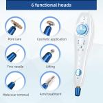 Plasma Pen for skin imperfections, Electric Beauty Device with 5 Speed Settings, Portable Home Facial Care Tool, Dual Power Mode
