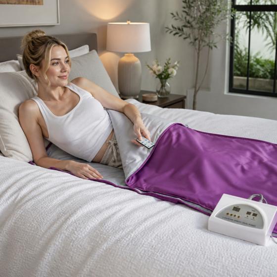 Portable Sauna Blanket — 650W, 4 Heat Levels