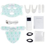 Led Face Mask Soft Silicone 8 Color Light Therapy Home Skincare Routine Usb Rechargeable Portable