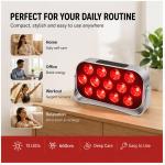 Led Light Therapy Device, Portable Red Light Beauty Panel, Touch Control Home Skincare Tool For Face And Body, 30W