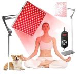 45W Red Light Therapy Lamp Floor Standing Dimmable Infrared Heater For Home Muscle Comfort And Beauty 1.75M Height