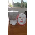 7 Color LED Face Mask for Skin Refresh, 4 Setting Light Therapy Beauty Mask for Home Care, Face and Neck Set
