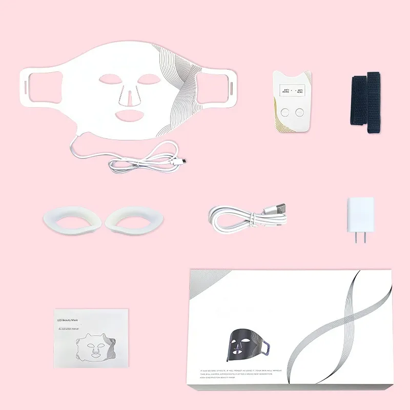 LED Face Mask — 3 Wavelengths, Red Blue &amp; Infrared