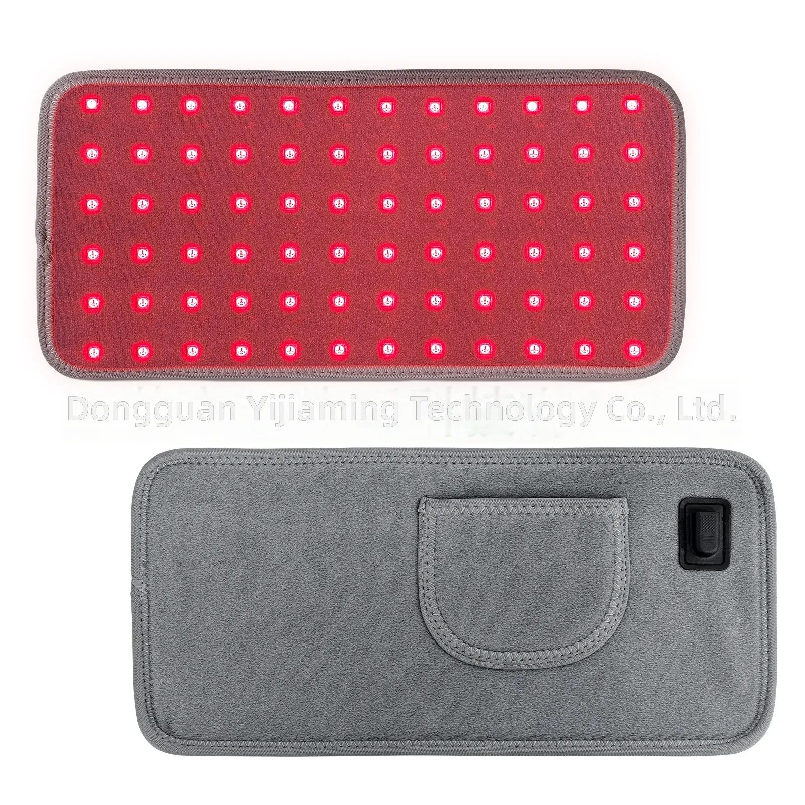Far Infrared Red Light Waist Heating Belt, 3 Level Smart Temp Control Plush Lower Back Warmer, L Size Fits 40-55 Inch
