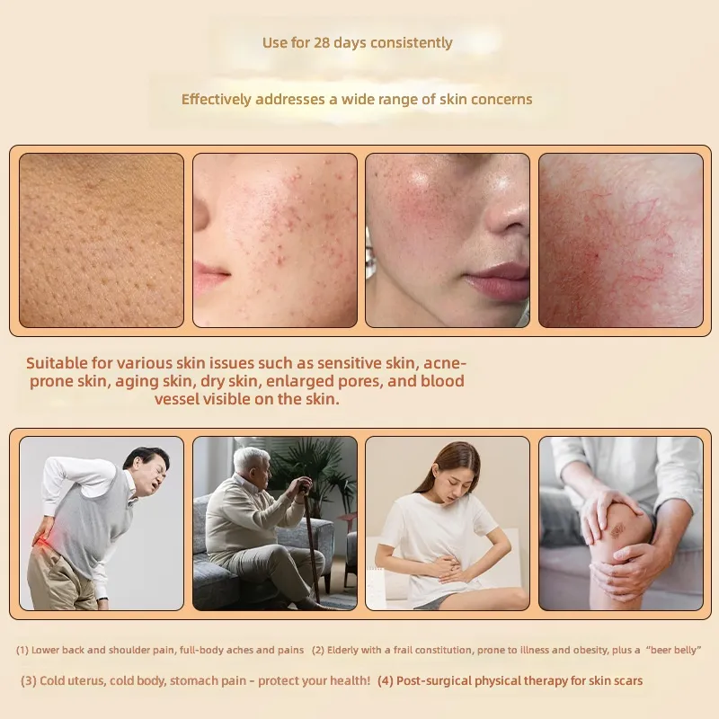 Red Light Therapy Device 140 LED 660nm Wavelength For Home Facial Anti Fine Line And Skin Firming White With Us Uk Eu Plugs