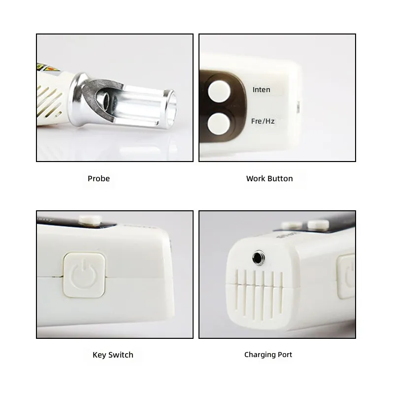 Portable Pico Laser Pen For Skin Care, Red Blue Light Home Beauty Device With US UK EU AU Plugs