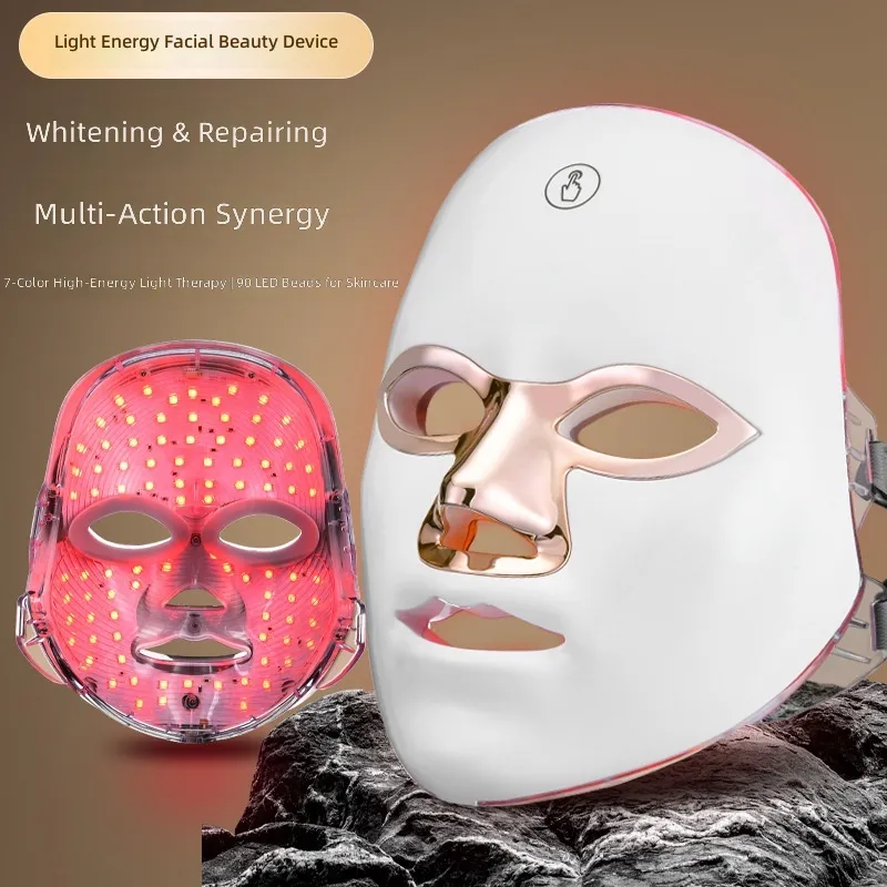 Wireless LED Face Mask — 7 Colors, Touch Control