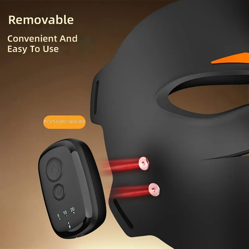 LED Face Mask, Wireless Magnetic Design With 3 Color Modes For Home Skincare And Skin Refresh, USB Rechargeable